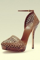 kahverengi kadın topuklu ayakkabı gucci