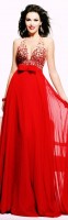 kırmızı taş işlemeli uzun tarık ediz abiye elbise