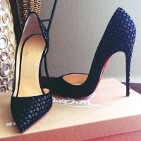 siyah yüksek topuklu stiletto tarz ayakkabı kadın